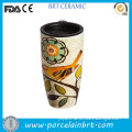 Customized bird singing painting Double Wall Cup